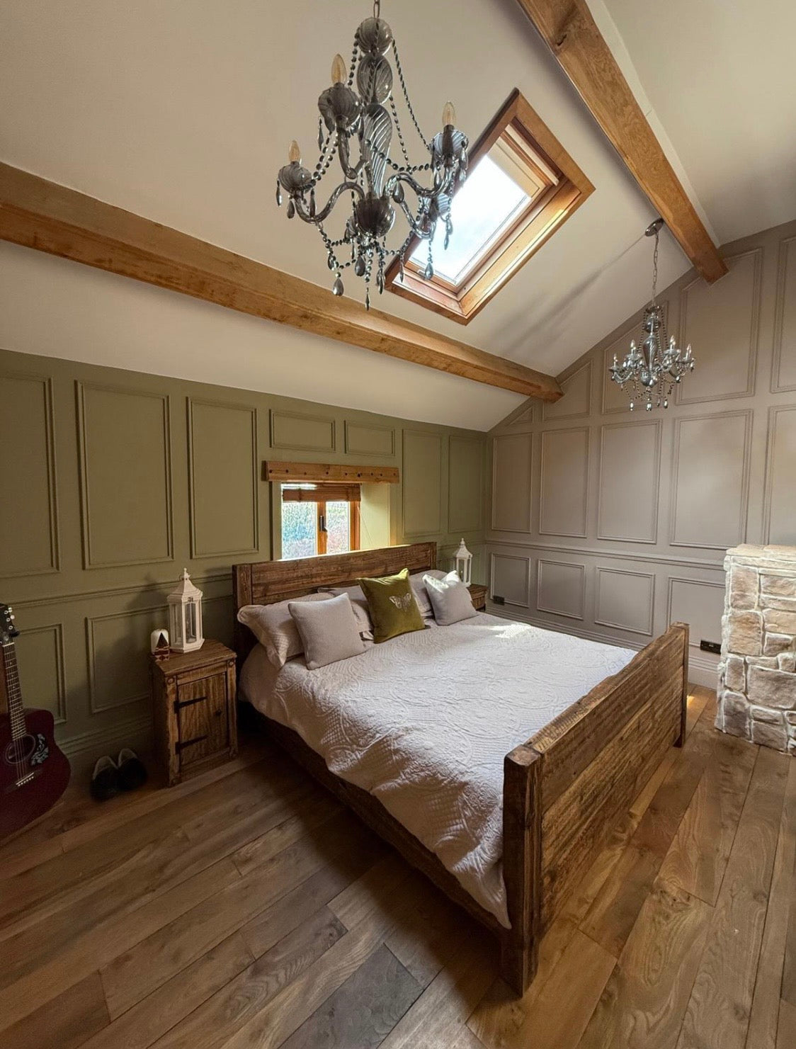 Lit en bois massif